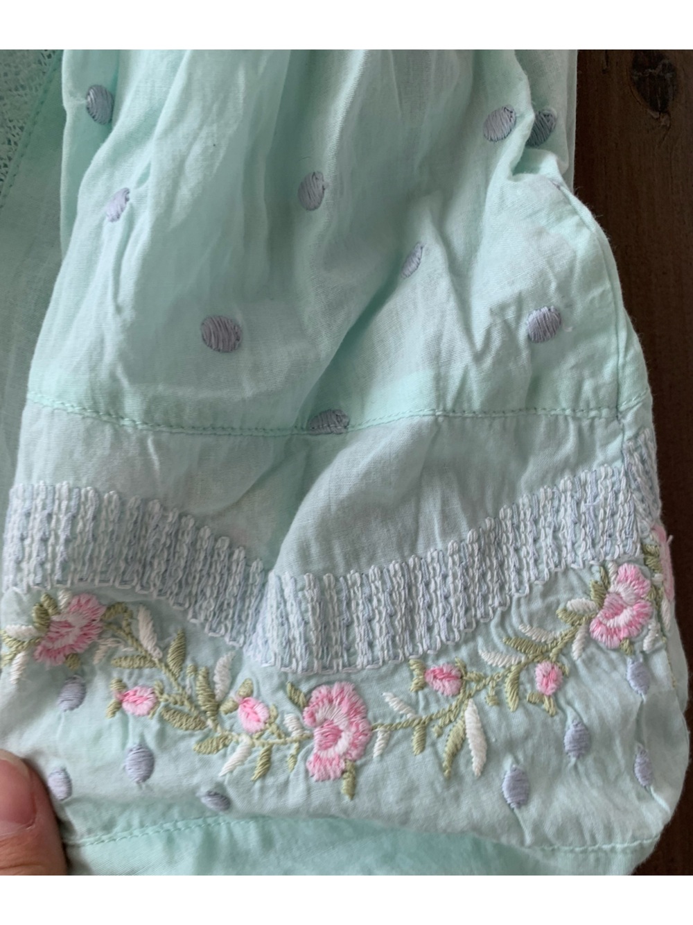 LoveShackFancy Odina top in sea foam - Picture 8 of 9